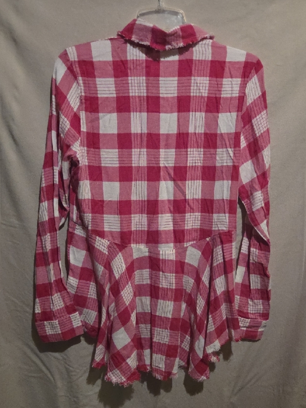 True Craft Pink and White Plaid Button-Down Shirt - Picture 3 of 3